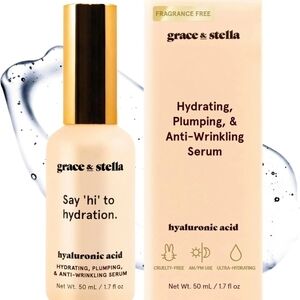NEW Grace and Stella Say 'Hi' to Hydration! Hyaluronic Acid Serum 1.7 fl oz